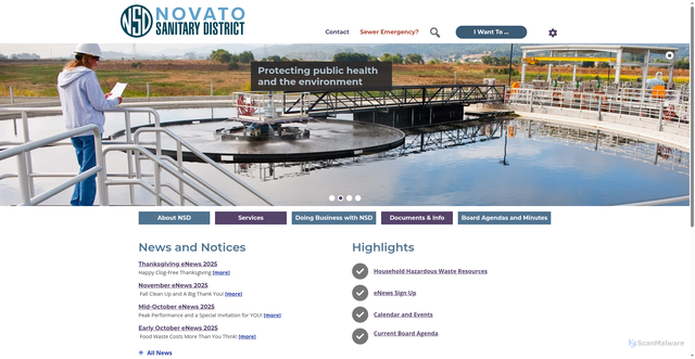 Security scan screenshot of https://novatosan.com/