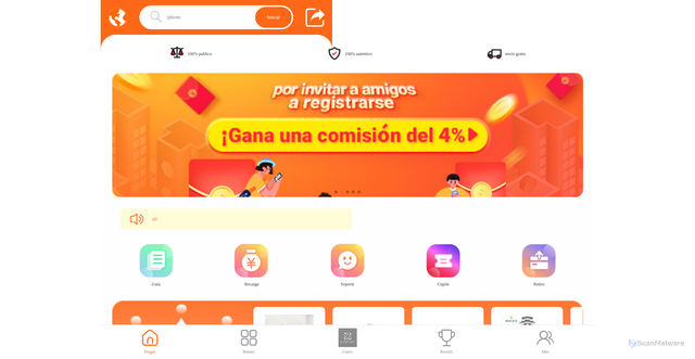 Security scan screenshot of https://lucky-uno.com/index/
