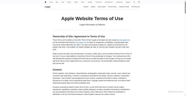Security scan screenshot of http://cuiwenqi.cn/legal/internet-services/terms/site.html