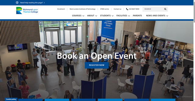 Security scan screenshot of https://www.rutc.ac.uk/