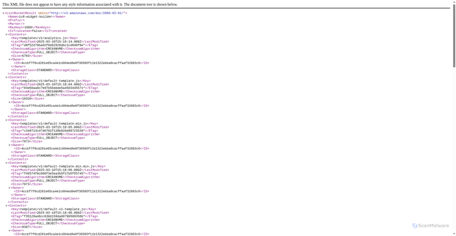 Security scan screenshot of https://widget-builder.icons8.com