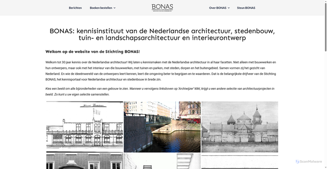 Security scan screenshot of https://bonas.nl