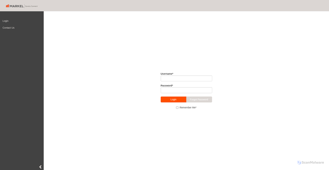 Security scan screenshot of https://connect.markelsurety.com