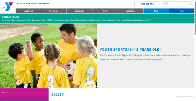 Security scan screenshot of https://myy.org/sp/youth-soccer/