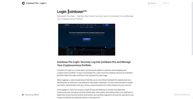 Security scan screenshot of https://kunbasprolgzn.gitbook.io/us/