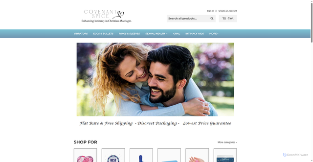 Security scan screenshot of https://covenantspice.com