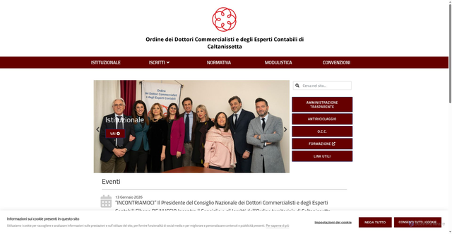 Security scan screenshot of https://www.odcec.cl.it/