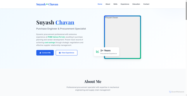 Security scan screenshot of https://suyashportfilo02-xgwzkpzkx6.edgeone.app/