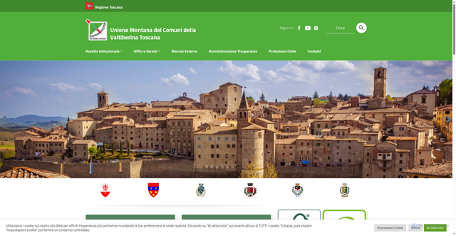 Security scan screenshot of https://valtiberina.toscana.it/