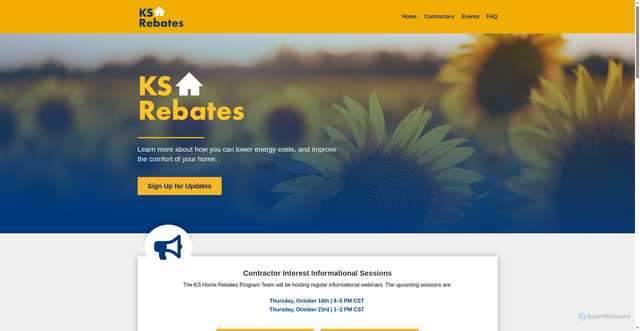 Security scan screenshot of https://kshomerebates.gov/