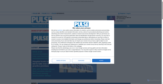 Security scan screenshot of https://pulsetoday.co.uk