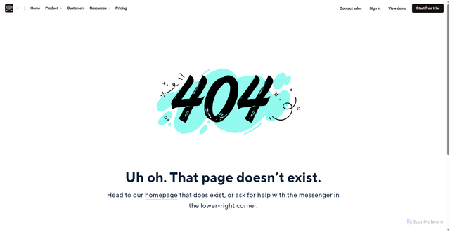 Security scan screenshot of https://intercom-sheets.com