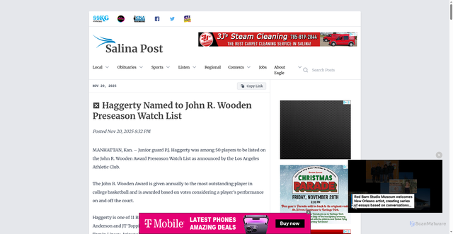 Security scan screenshot of https://salinapost.com/posts/fd9ffbce-cbb7-4876-b960-6a7ddaf546dd