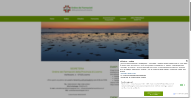 Security scan screenshot of https://www.ordinedeifarmacistilivorno.it/