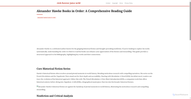 Security scan screenshot of https://duniacloudblog-dpurmyvdlpxs.edgeone.app/alexander-hawke-books-in-order.html