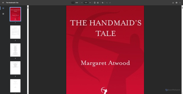 Security scan screenshot of https://mightyap.weebly.com/uploads/9/7/0/4/97045178/handmaids_tale_the_-_margaret_atwood.pdf