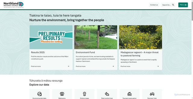 Security scan screenshot of https://www.nrc.govt.nz/