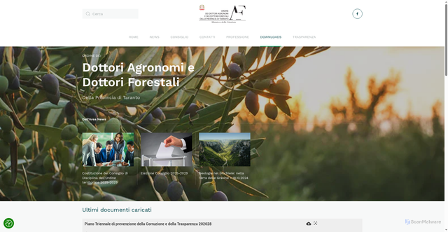 Security scan screenshot of https://www.agronomitaranto.net