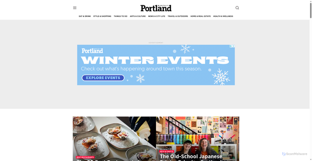 Security scan screenshot of https://www.pdxmonthly.com/