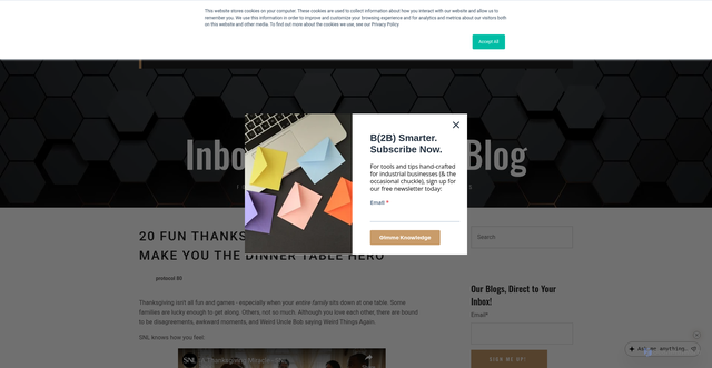 Security scan screenshot of https://www.protocol80.com/blog/20-thanksgiving-facts-dinner-table-hero