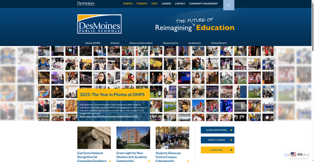 Security scan screenshot of https://dmschools.org