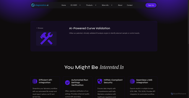 Security scan screenshot of https://dxai-test.pages.dev/integration/ai-curve-validation/
