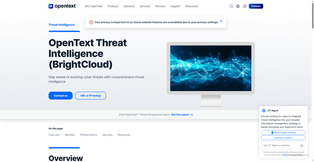 Security scan screenshot of https://brightcloud.com