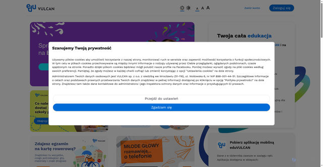 Security scan screenshot of https://eduvulcan.pl