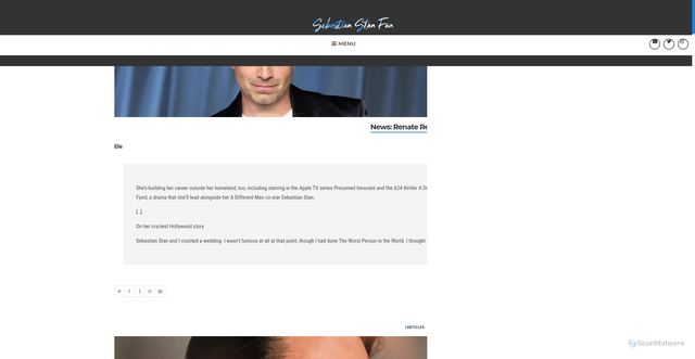 Security scan screenshot of https://sebastian-stan.com/