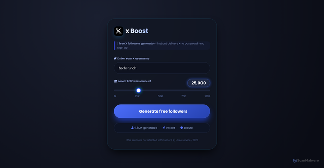 Security scan screenshot of https://followerboostx-n172jsmxw8.edgeone.app/