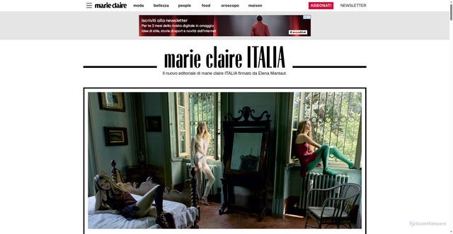 Security scan screenshot of https://marieclaire.it