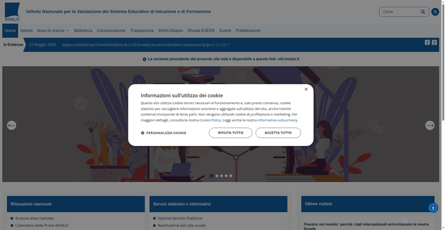 Security scan screenshot of https://www.invalsi.it