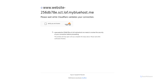 Security scan screenshot of https://www.website-256db78e.sct.lof.mybluehost.me/