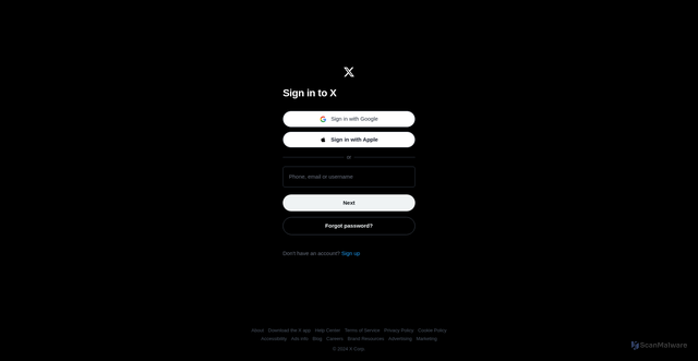 Security scan screenshot of https://votexyz.org/auth/twitter