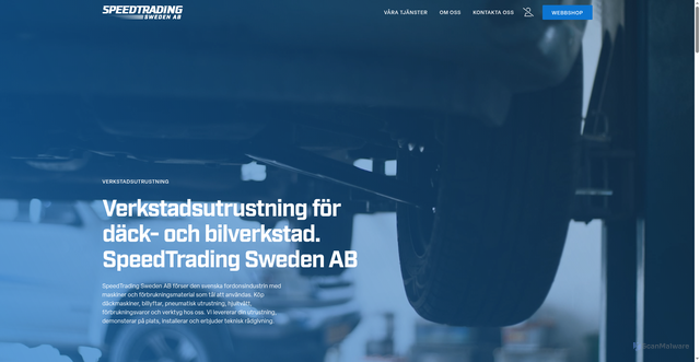 Security scan screenshot of https://speedtrading.se