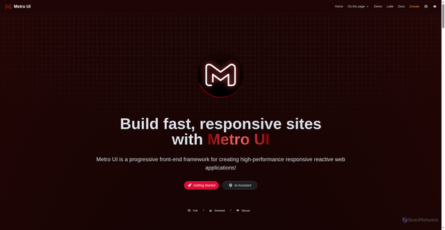 Security scan screenshot of https://metroui.org.ua