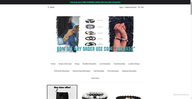 Security scan screenshot of https://alphaaccessories.co