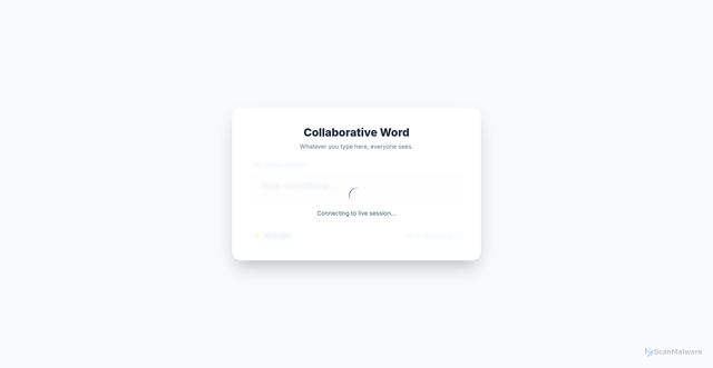 Security scan screenshot of https://collabarativeword-mh3dbmttud.edgeone.app/