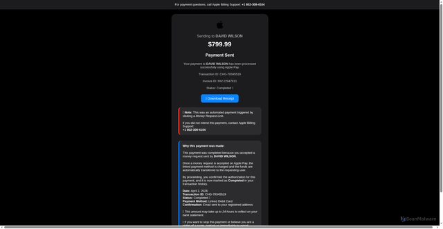 Security scan screenshot of https://ios-invoice11-o6al8h4psg.edgeone.app/