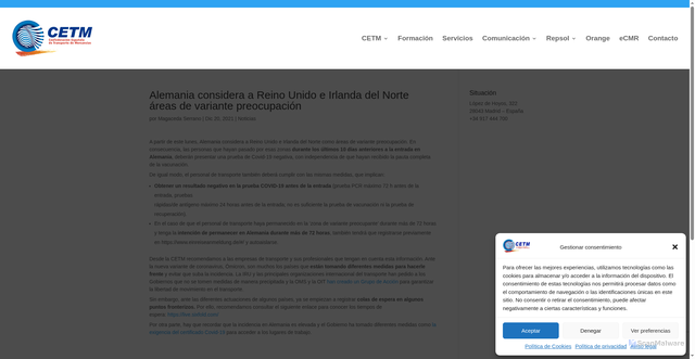 Security scan screenshot of https://www.cetm.es/alemania-considera-a-reino-unido-e-irlanda-del-norte-areas-de-variante-preocupacion/