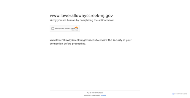 Security scan screenshot of https://www.lowerallowayscreek-nj.gov/