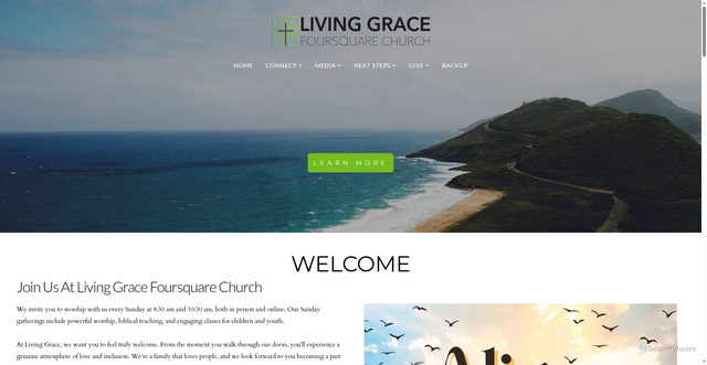 Security scan screenshot of http://www.livinggracelv.org/