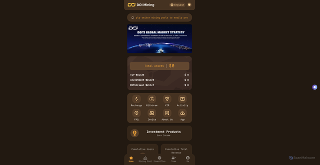 Security scan screenshot of http://doiweb3.cc/