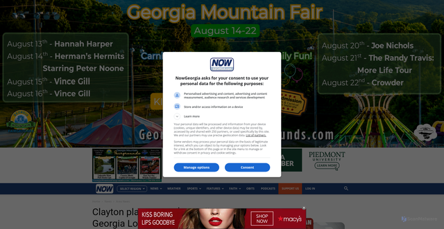Security scan screenshot of https://nowgeorgia.com/clayton-player-wins-10-million-on-georgia-lottery-scratcher/