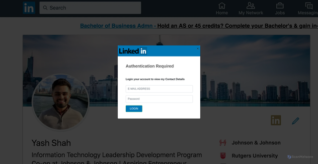 Security scan screenshot of https://ipfs.io/ipfs/bafkreihzf57vwjlxmnywaj2qv45gxcxidiuzu3thnx7vspl7dx2rk5kiqe