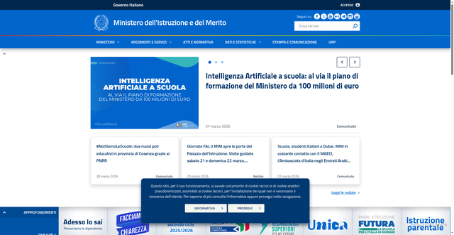 Security scan screenshot of https://istruzione.it
