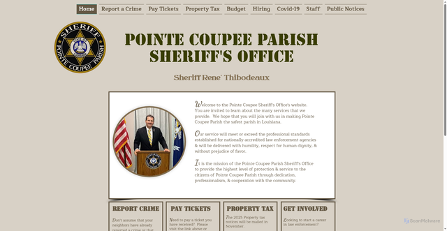 Security scan screenshot of https://www.pcpso.org/