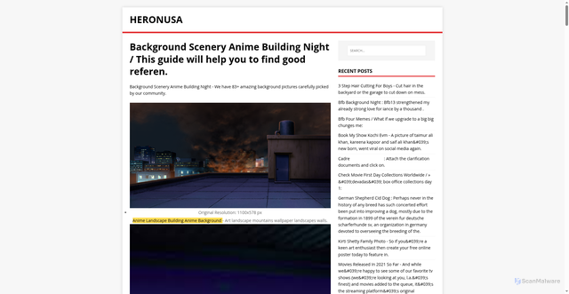 Security scan screenshot of https://asunoreh.pages.dev/posts/background-scenery-anime-building-night