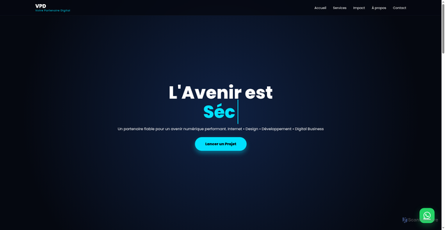 Security scan screenshot of https://www.votrepartenaire.digital/
