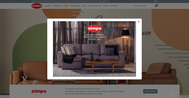 Security scan screenshot of https://simpo.rs